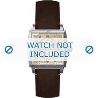 👉 Horlogeband bruin leder Hugo Boss HB-34-1-14-2049 / HO1512141 + stiksel