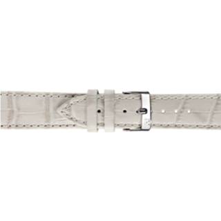 👉 Morellato horlogeband Bolle X2269480026CR24 / PMX026BOLLE24 Croco leder Cream wit / Beige / Ivoor 24mm + standaard stiksel