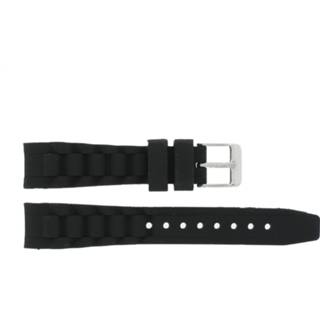 👉 Horlogeband zwart rubber Garonne KQ13Q419 15mm