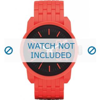 👉 Horlogeband roze kunststof plastic Diesel DZ1526 / 24mm
