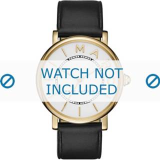 👉 Horlogeband zwart leder glad Marc by Jacobs MJ1532 18mm + stiksel