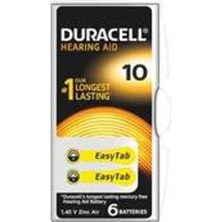 👉 Batterij knoopbatterijen Blister van 6 batterijen Duracell voor hoorapparaat type 10