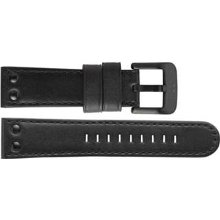 👉 Horlogeband zwart leder TW Steel TWB46 22mm + stiksel