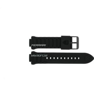 👉 Horlogeband zwart rubber Ferrari SF 25-1-24-0176 / HB689300175 26mm