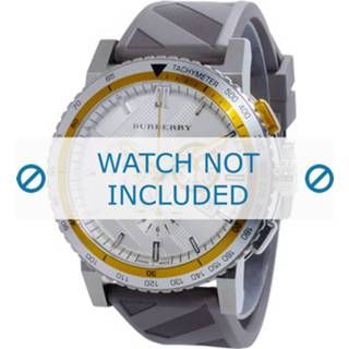 👉 Burberry horlogeband BU9811 Silicoon Grijs