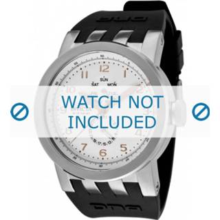 👉 Invicta horlogeband 10387 DNA Vintage Rubber Zwart 32mm