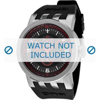 👉 Invicta horlogeband 10393 DNA Rubber Zwart 32mm