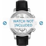 👉 Horlogeband zwart croco leder vrouwen Tissot T050.207.A Lady Heart Dressport - T610029086 / T050.217.A T906.217.A 16mm