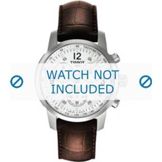👉 Horlogeband bruin croco leder Tissot T17.1.516.32 PRC-200 - T610014578 20mm + stiksel