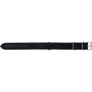 👉 Horlogeband zwart nylon Morellato Jump Canvass U3154113819CR22 / PMU819JUMP22 perlon 22mm + standaard stiksel