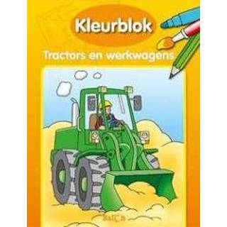 Werkwagen Kleurblok: Tractors en werkwagens. werkwagens, Paperback 9789037484984