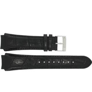 👉 Horlogeband zwart leder Prisma SPECZW21 21mm + stiksel