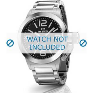 👉 Horlogeband zilver staal TW Steel TWB300 / TW300 20mm