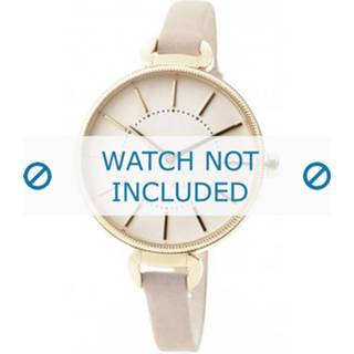 👉 Horlogeband wit beige leder cream Esprit ES108582-001 / Ivoor 8mm
