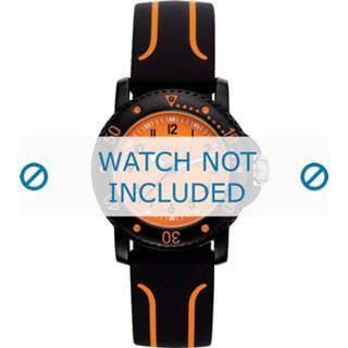 Esprit horlogeband ES108334-004 Silicoon Zwart