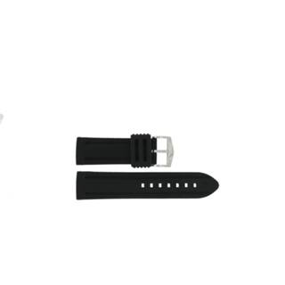 👉 Horlogeband zwart silicoon 5809.24 24mm