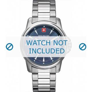 👉 Horlogeband staal zilver metal Swiss Military Hanowa 06-5230.04.003 20mm 8719217034464