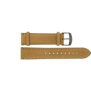 👉 Horlogeband bruin leder leather cognac Timex PW2P72500 22mm + stiksel 8719217081116
