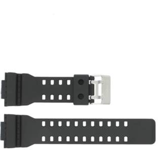 👉 Horlogeband zwart kunststof plastic silicone Casio G-8900-1 / GA-100-1 GA-110 GA-110MB 10347688 16mm