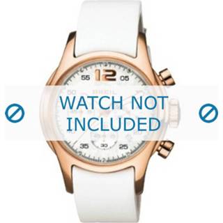 👉 Horlogeband wit leder leather Breil BW0265 18mm 8719217016811