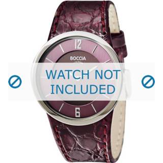 👉 Horlogeband paars croco leder leather purper Boccia 3161-06-BO3161-06-40 26mm + stiksel 8719217085473
