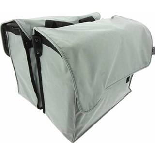 Beck fietstas Simple silver canvas zilver 23-KE-030 Fietstas zilver canvas Beck Simple Silver 8719128900025