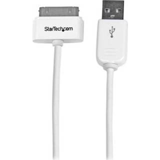 👉 Wit oplaadkabels StarTech Apple 30-pin naar USB 1m