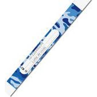 10 SOS polsbandjes 'camouflage blauw' Polsband 10 SOS polsbandjes 'camouflage blauw'