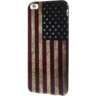 👉 Amerikaanse vlag iPhone 6 plus TPU hoesje 8701077805476