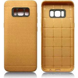 👉 Toffee bruin met putjes flexibel hoesje voor de Samsung Galaxy S8 8701077818100