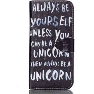👉 Portemonnee Always be a unicorn Galaxy S7 edge hoesje 8701077808736