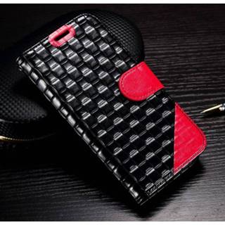 👉 Portemonnee leer Geweven TPU leren S7 Edge hoesje 8701077814096