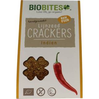 👉 Biobites Lijnzaad Crackers Raw Indian 2st 8718564590081