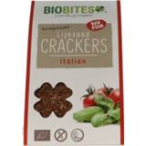 👉 Biobites Lijnzaad Crackers Raw Italian 2st 8718564590098