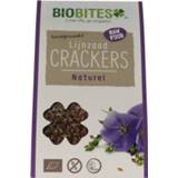 👉 Biobites Lijnzaad Crackers Raw Natural 2st 8718564590074