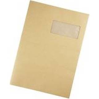 👉 Bruin commerciële enveloppen Enveloppe 229 x 324 mm Bruneau 90 g met venster 50 100 - Doos van 500
