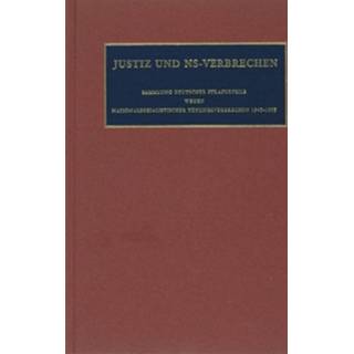 👉 Boek strafprocesrecht Amsterdam University Press Justiz und NS-Verbrechen / XXXVII - (9053567232) 9789053567234