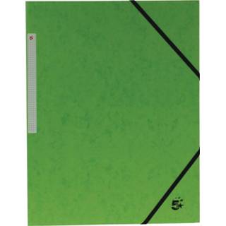 👉 Pergamy elastomap 3 kleppen groen, pak van 10 stuks