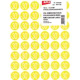 👉 Agipa Kortinglabel -30%, geel, pak van 192 stuks, verwijderbaar