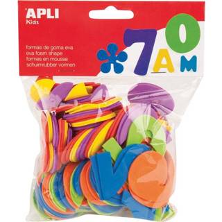 👉 Apli Kids schuimrubber cijfers, blister met 120 stuks in geassorteerde kleuren