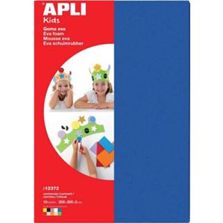 Apli Kids schuimrubber ft 20 x 30 cm, pak met 10 vellen in geassorteerde kleuren