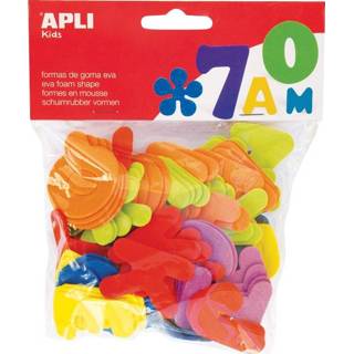 👉 Apli Kids schuimrubber letters, blister met 104 stuks in geassorteerde kleuren
