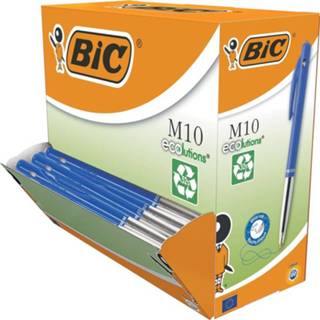 👉 Bic M10 Ecolutions balpen blauw box van 100