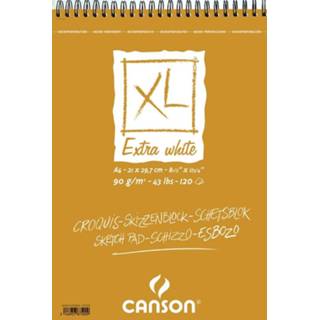 👉 Canson schetsblok XL Extra White ft 29,7 x 42 cm (A3)