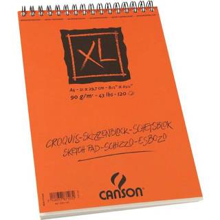 👉 Canson schetsblok XL ft 21 x 29,7 cm (A4), blok van 120 blad