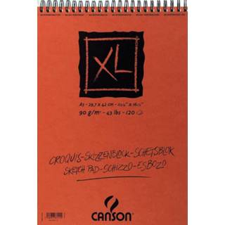 👉 Canson schetsblok XL ft 29,7 x 42 cm (A3), blok van 120 blad