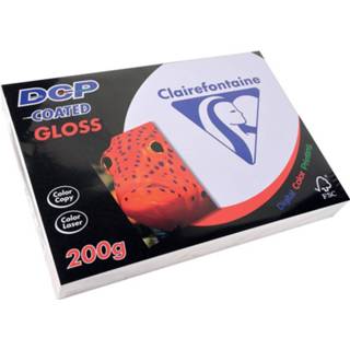 👉 Clairefontaine DCP presentatiepapier coated gloss ft A4, 200 g, pak van 250 vel