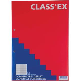 👉 Class'ex cursusblok, commercieel geruit, blok van 100 vel