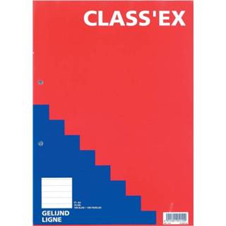 Class'ex cursusblok, gelijnd, blok van 100 vel