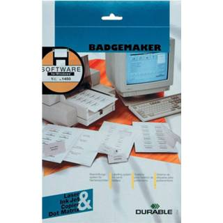 👉 Durable Badgemaker insteekkaartjes ft 54 x 90 mm (voor badges 8004, 8012, 8101, 8111, 8117, 8604 en 86...
